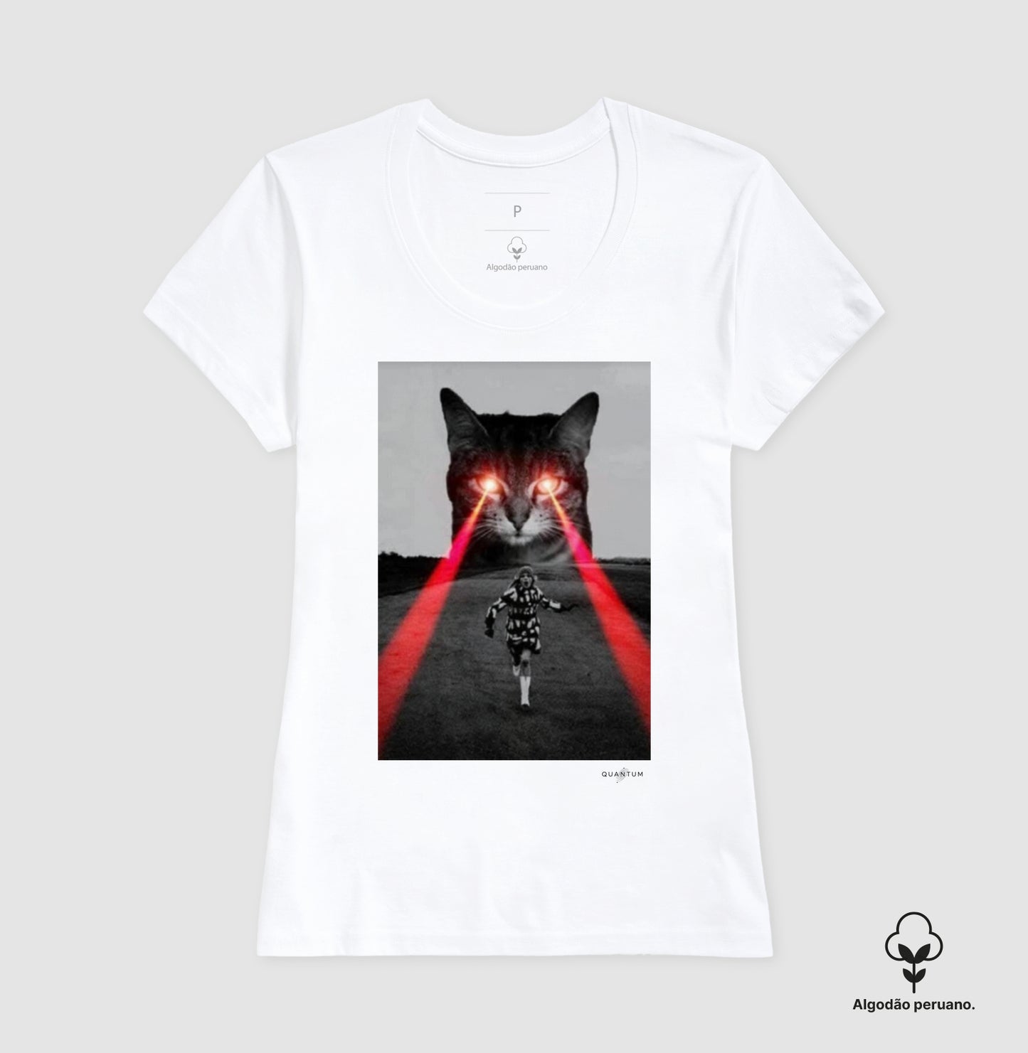 Camiseta Premium Laser Cat