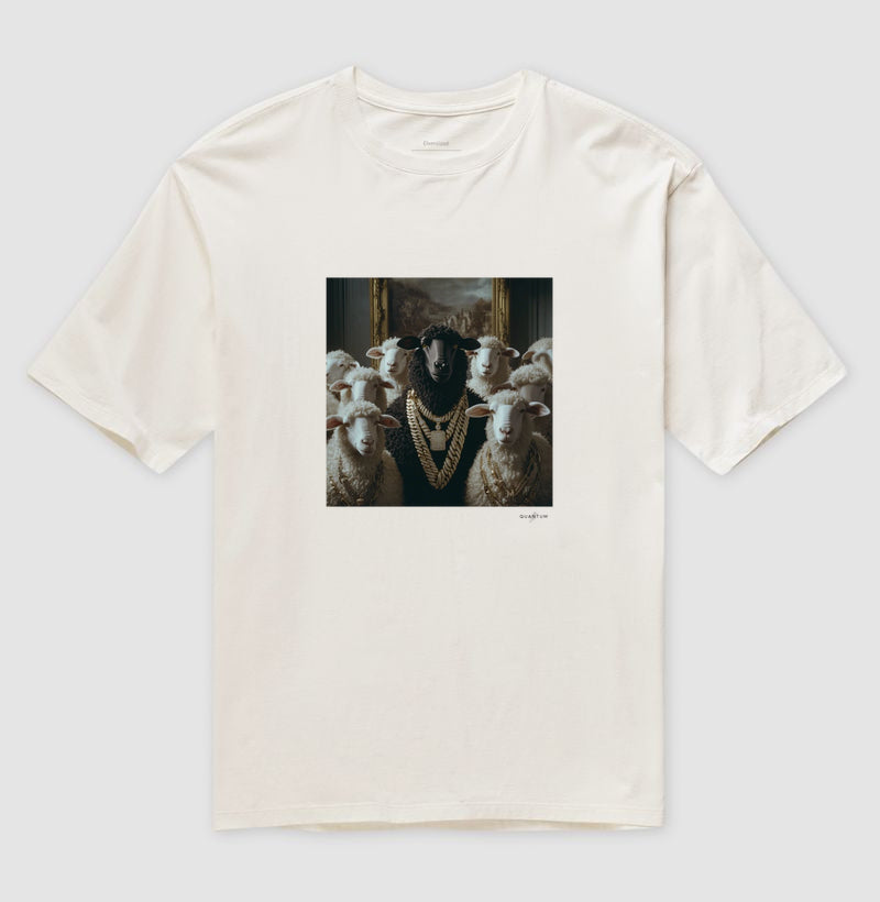 Camiseta Oversized Ovelha Negra