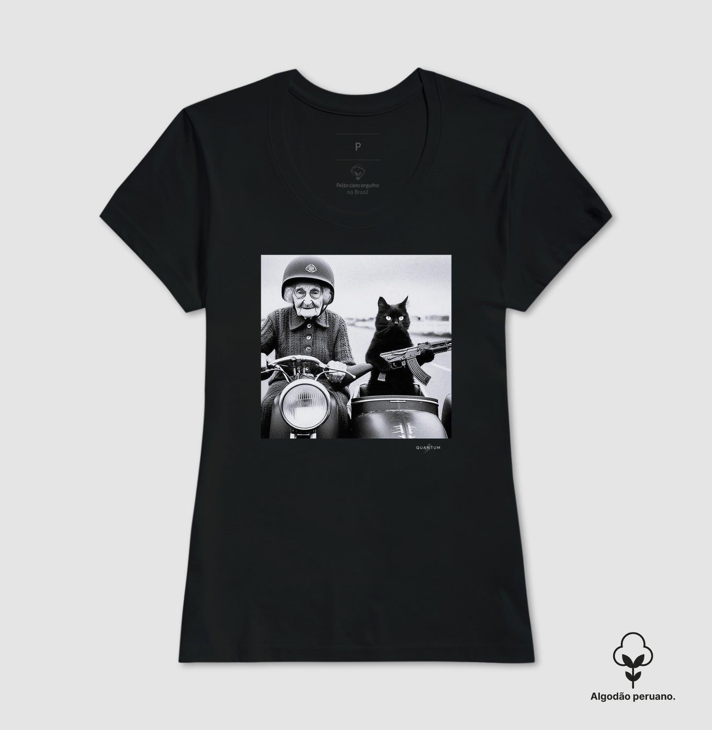 Camiseta Premium Black Cat Command