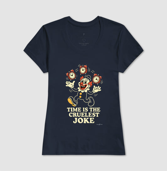 Camiseta tradicional Time is the cruelest joke