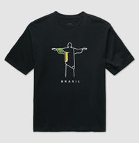 Camiseta Oversized Deus é Brasileiro