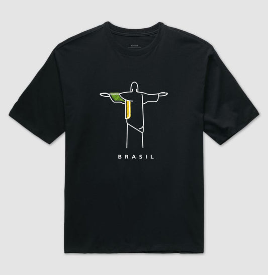 Camiseta Oversized Deus é Brasileiro