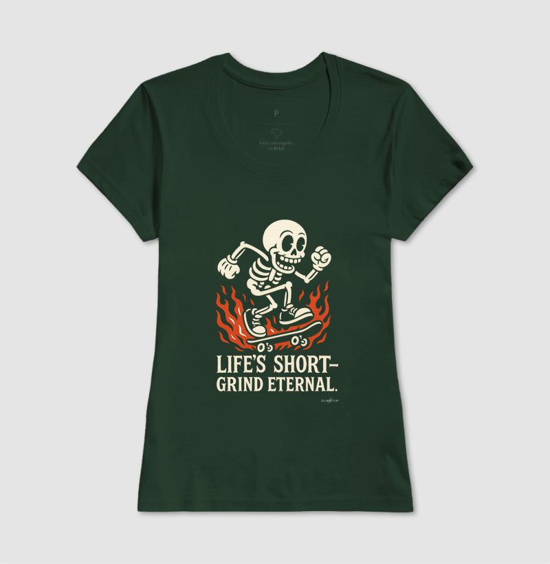 Camiseta tradicional Life's short grind eternal