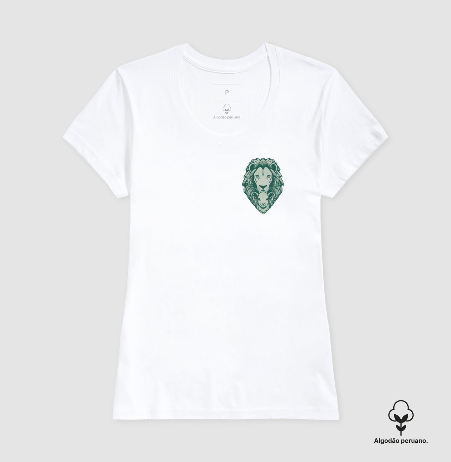 Camiseta premium Leão e Cordeiro