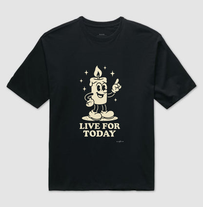 Camiseta oversized Live for today