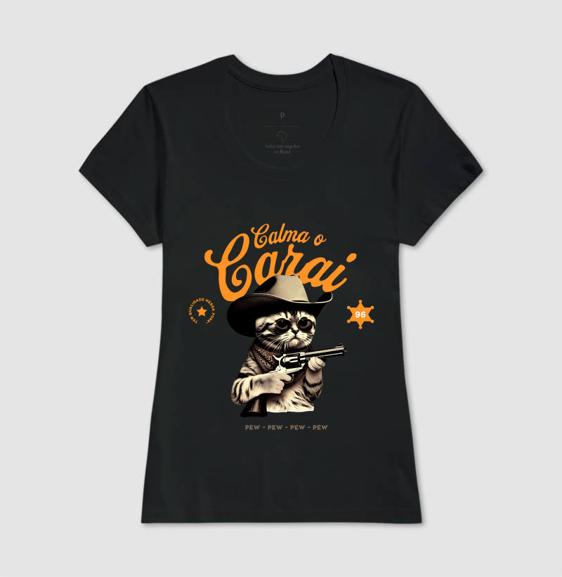Camiseta tradicional Calma o carai