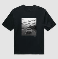 Camiseta oversized Shark Road