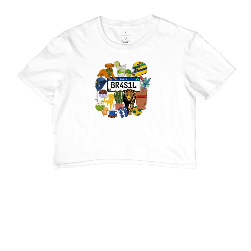 Camiseta Cropped Brasilcore