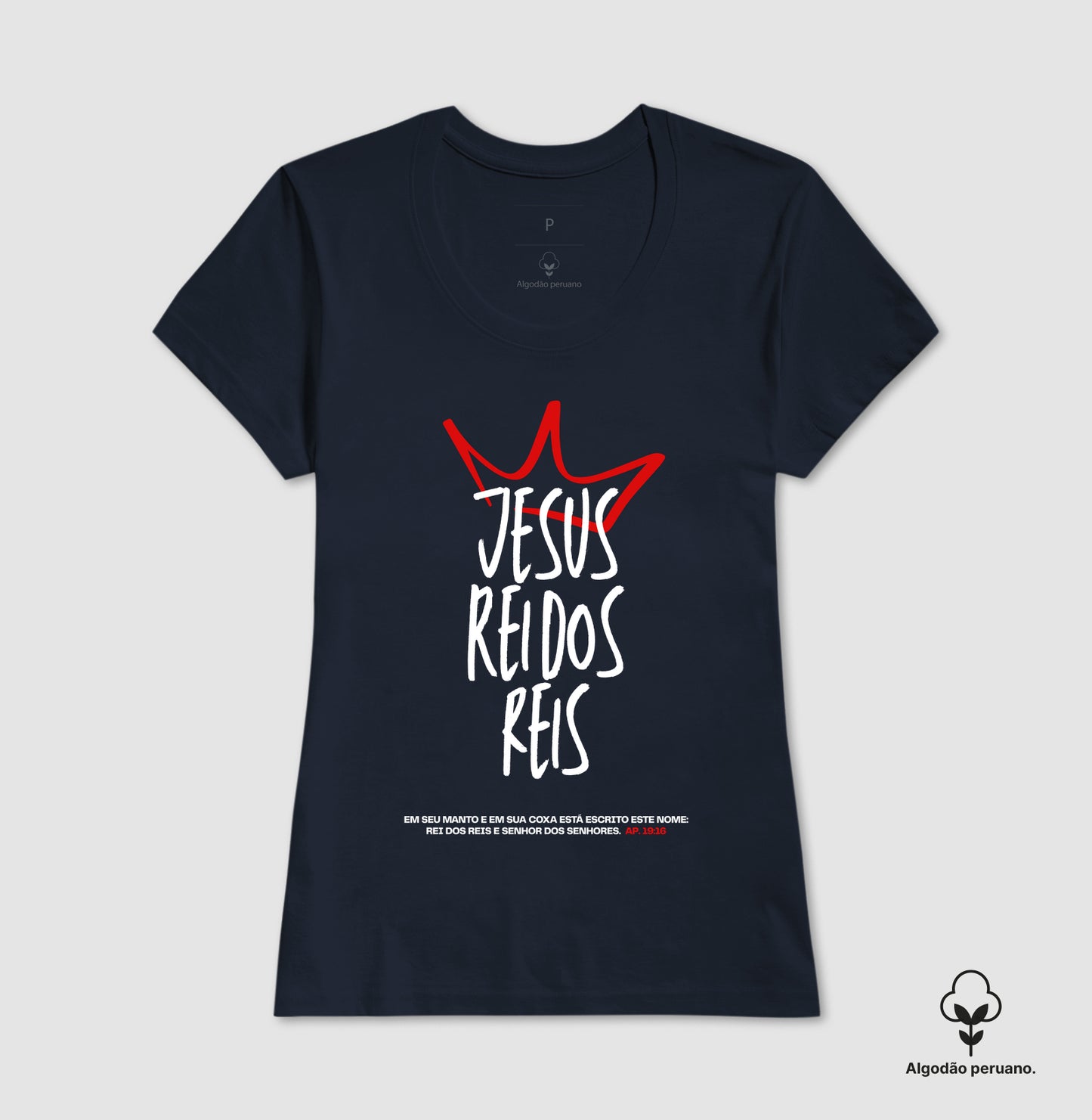 Camiseta premium Jesus Rei dos Reis