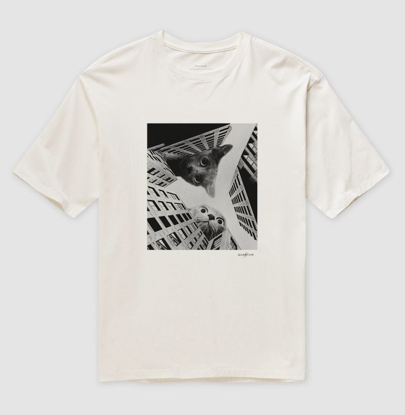 Camiseta oversized Vila dos Gatos