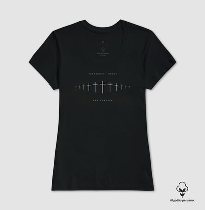 Camiseta premium Ontem, Hoje e Sempre