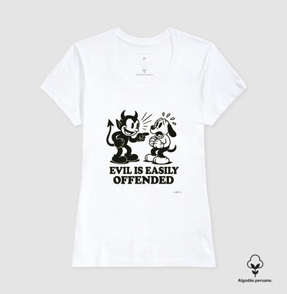 Camiseta premium Evil is easily offended