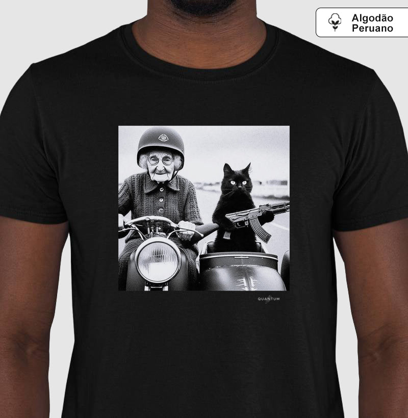 Camiseta premium Black Cat Command