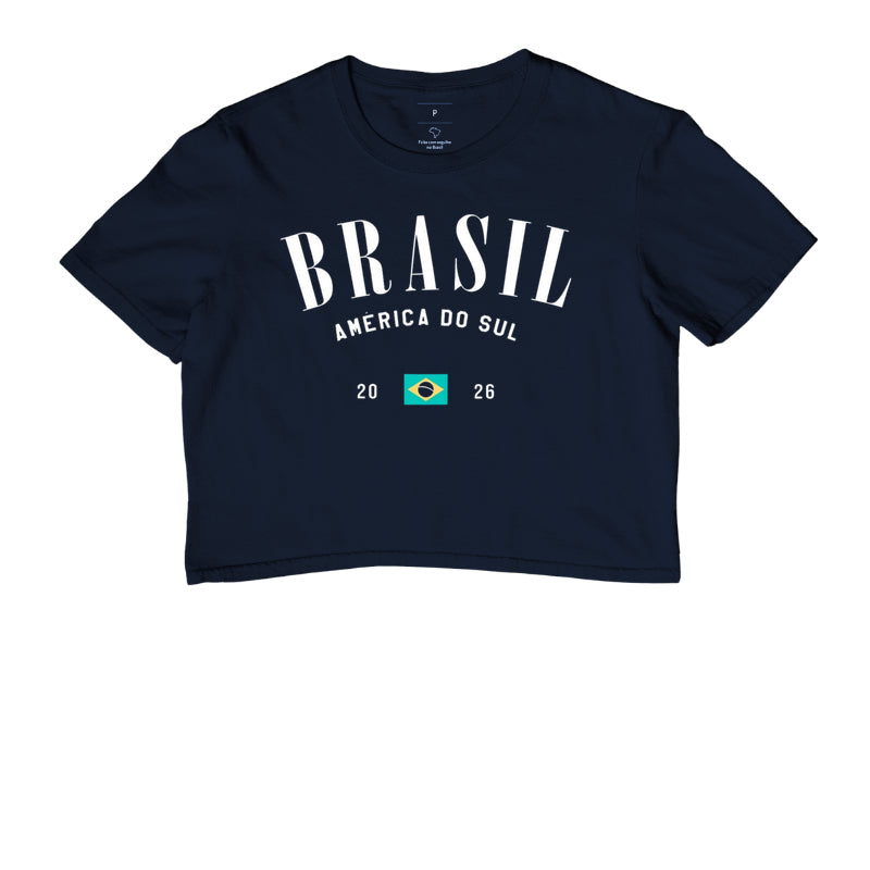 Camiseta Cropped América do Sul