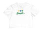 Camiseta Cropped Coração Brasileiro
