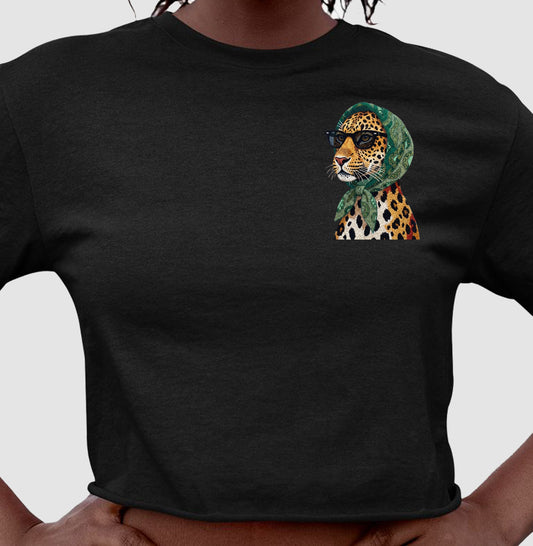 Camiseta Cropped Onça