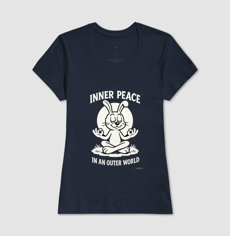 Camiseta tradicional Inner peace in an outer world