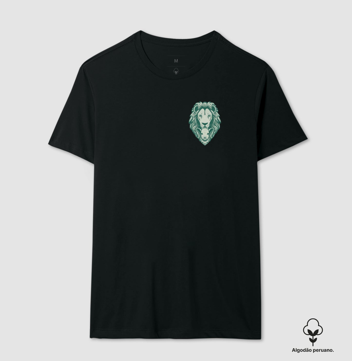 Camiseta premium Leão e Cordeiro