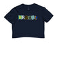 Camiseta Cropped Colagem