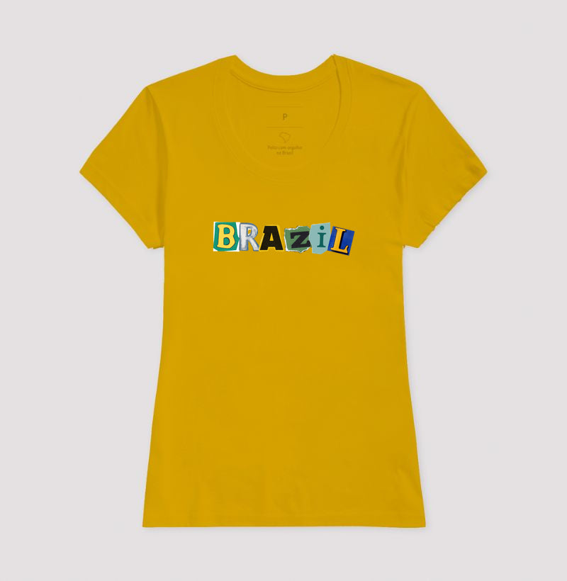 Camiseta Tradicional Colagem