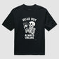 Camiseta oversized Dead but always online