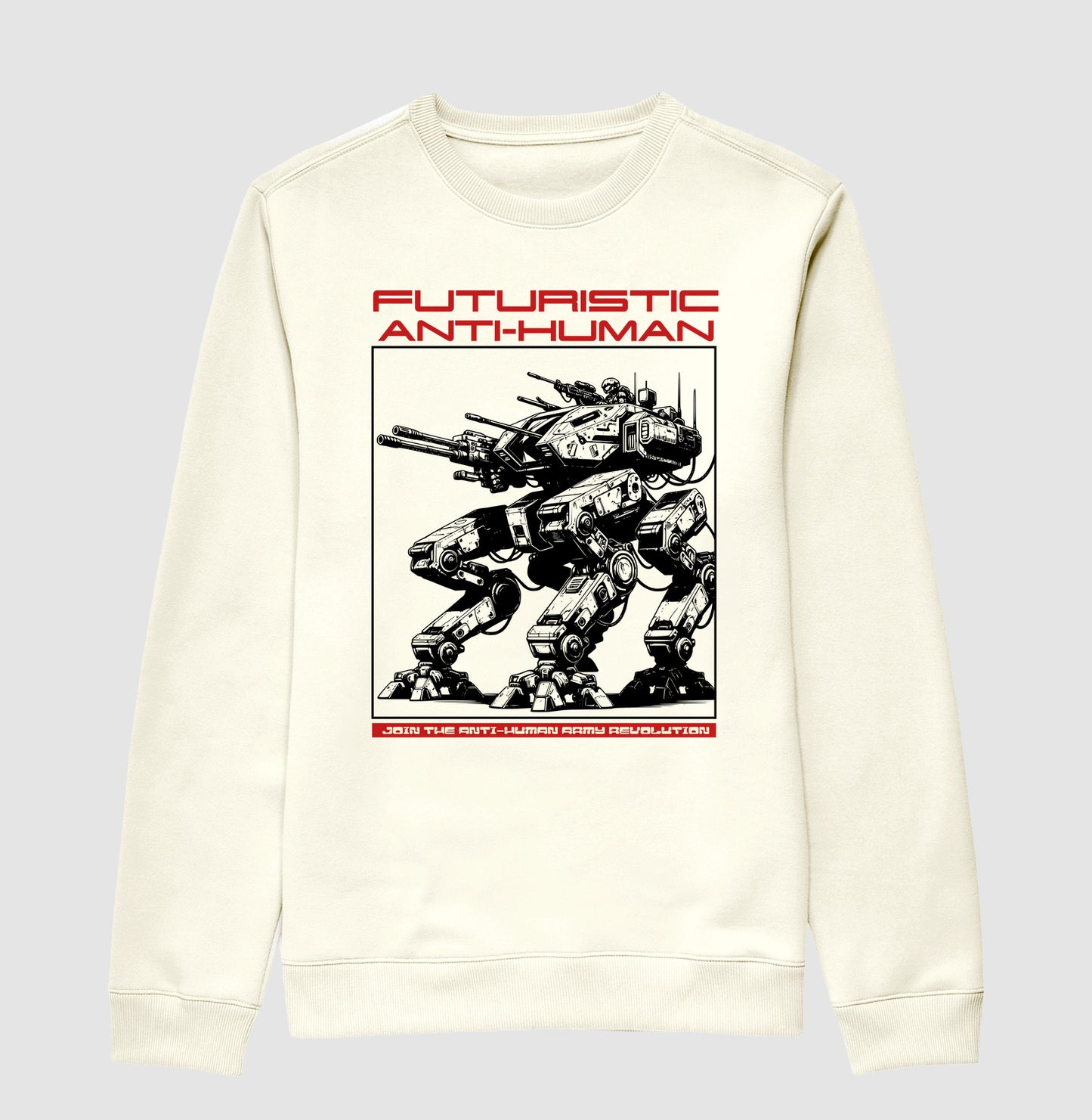 Moletom gola careca Futuristic Anti-Human