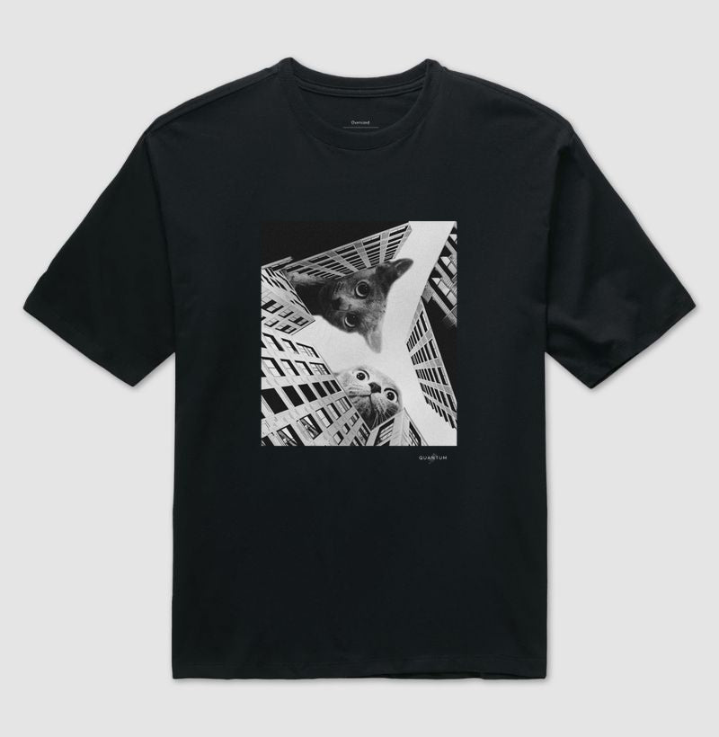 Camiseta Oversized Vila dos Gatos