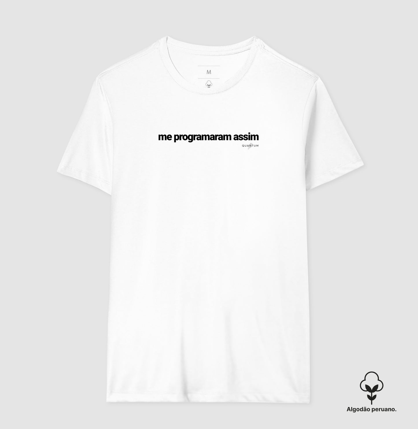 Camiseta premium Me programaram assim