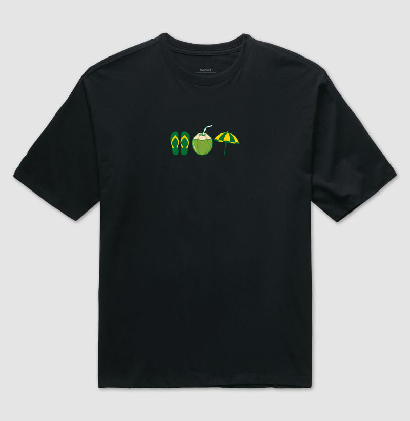 Camiseta Oversized Tropical