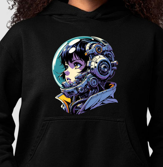 Moletom com capuz astronauta futurista