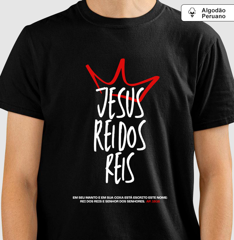 Camiseta premium Jesus Rei dos Reis