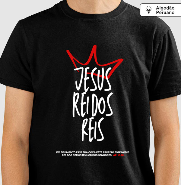 Camiseta premium Jesus Rei dos Reis
