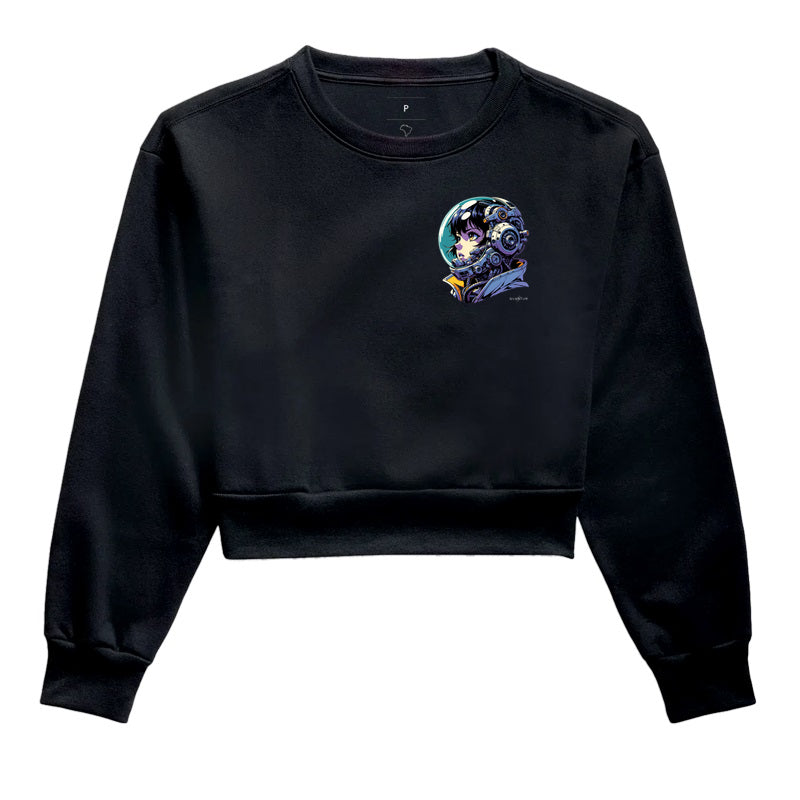 Moletom cropped Astronauta futurista
