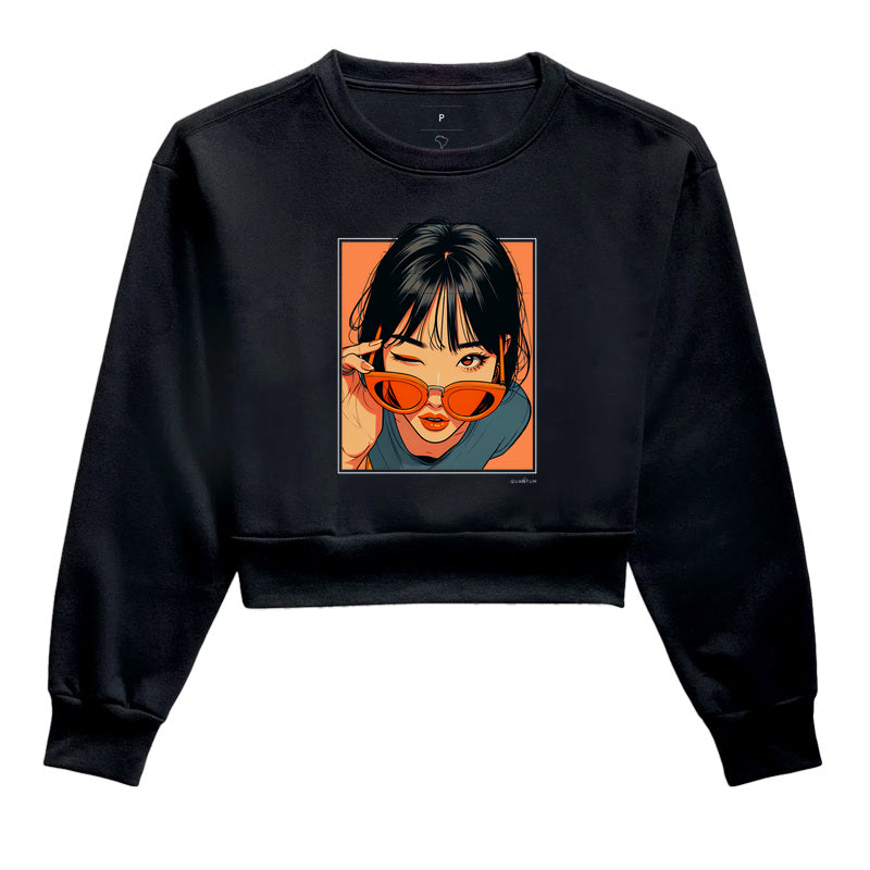 Moletom cropped wink