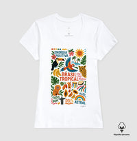 Camiseta Premium Brasil Tropical