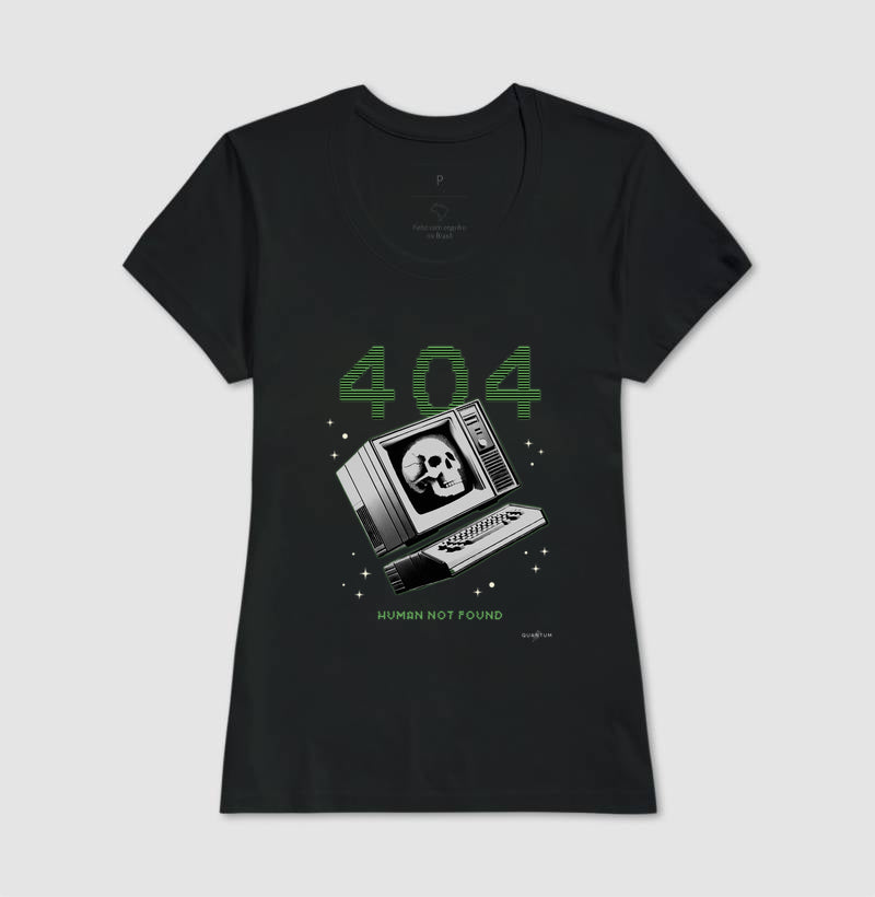 Camiseta tradicional 404 Human not found