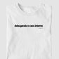 Camiseta tradicional Debugando o caos interno