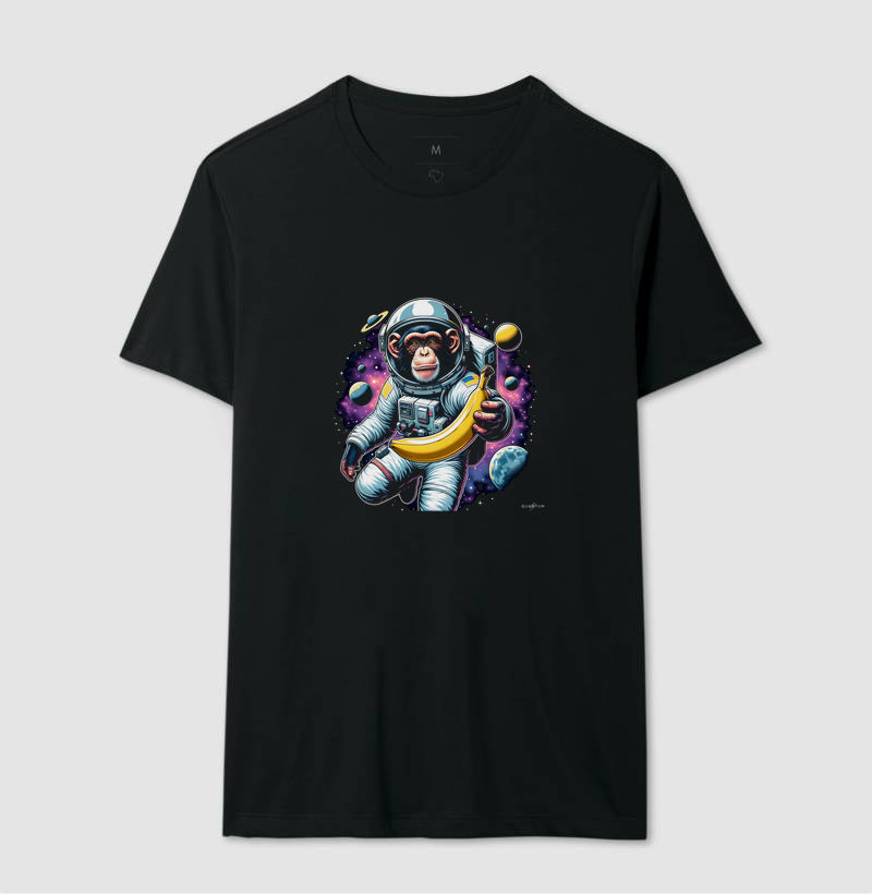 Camiseta tradicional macaco espacial