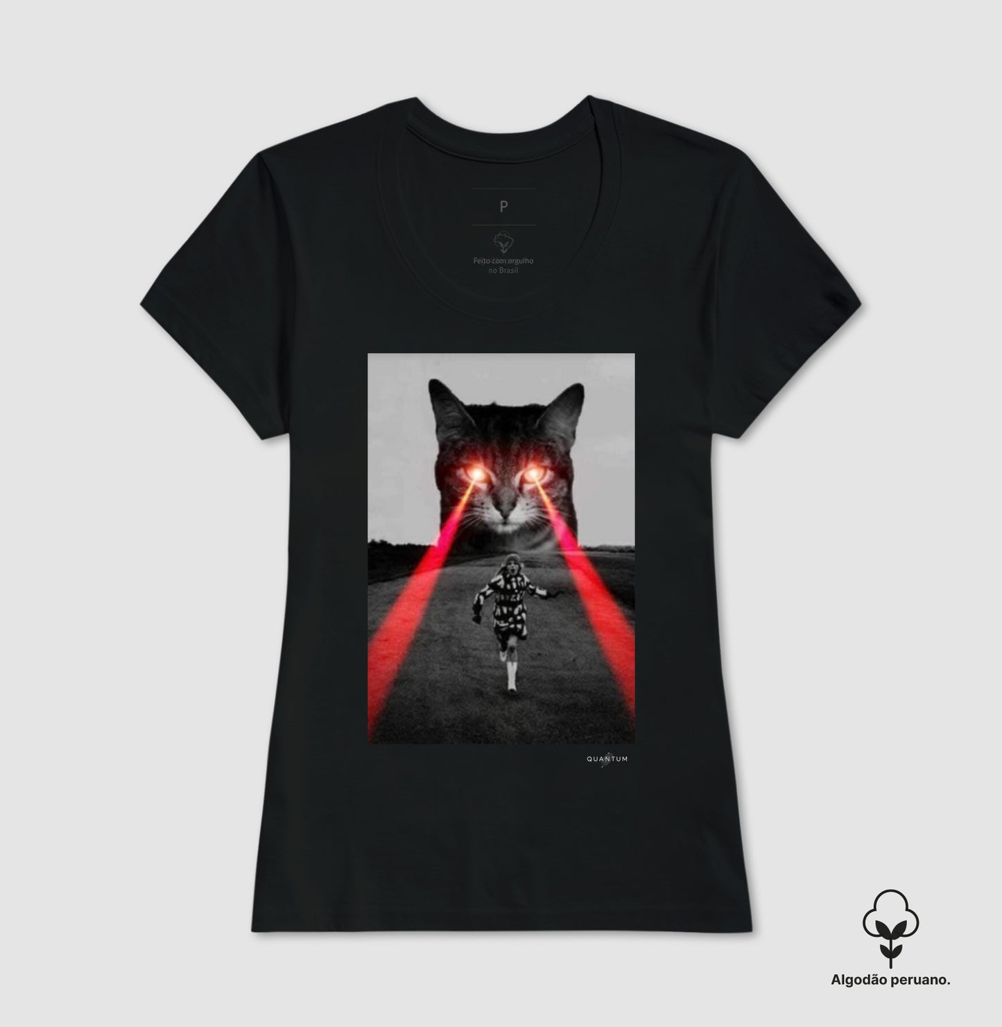 Camiseta Premium Laser Cat