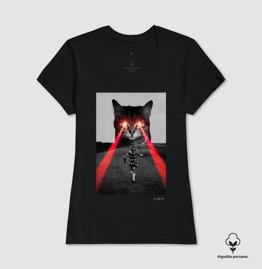 Camiseta Premium Laser Cat