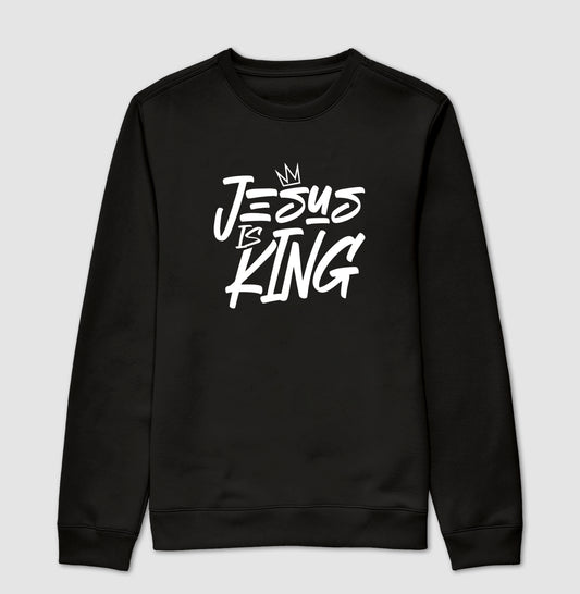 Moletom gola careca Jesus is King