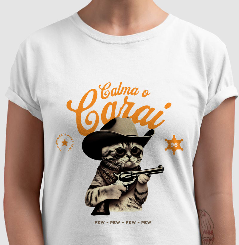 Camiseta tradicional Calma o carai
