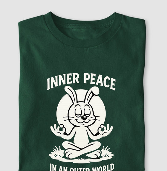 Camiseta tradicional Inner peace in an outer world