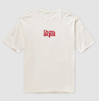 Camiseta oversized Eis-me aqui