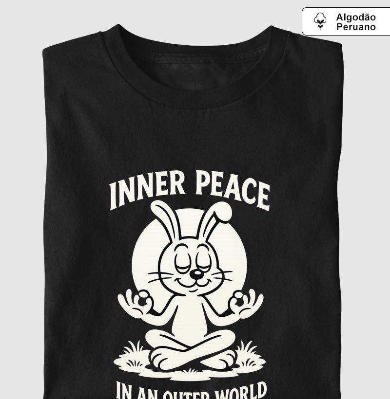 Camiseta premium Inner peace in an outer world