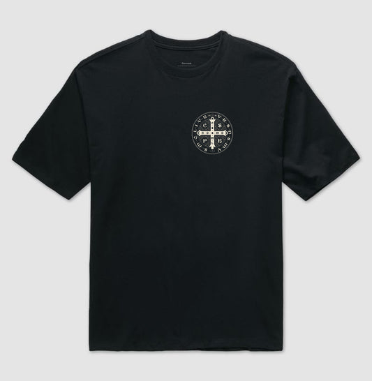 Camiseta oversized Medalha de São Bento