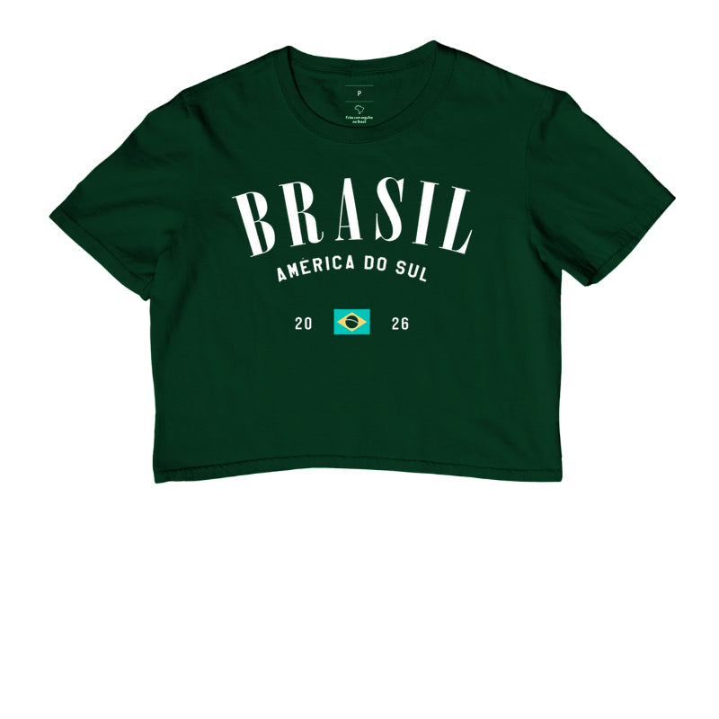 Camiseta Cropped América do Sul