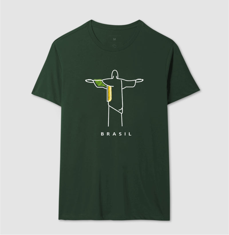 Camiseta Tradicional Deus é Brasileiro