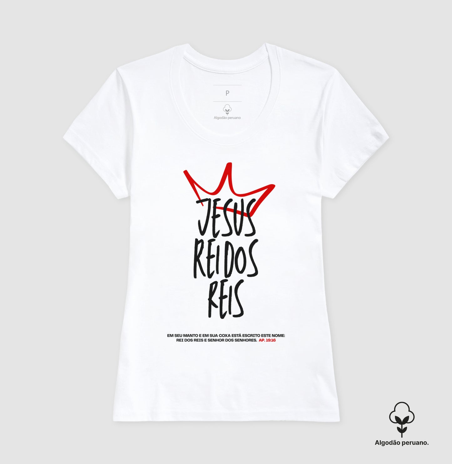 Camiseta premium Jesus Rei dos Reis