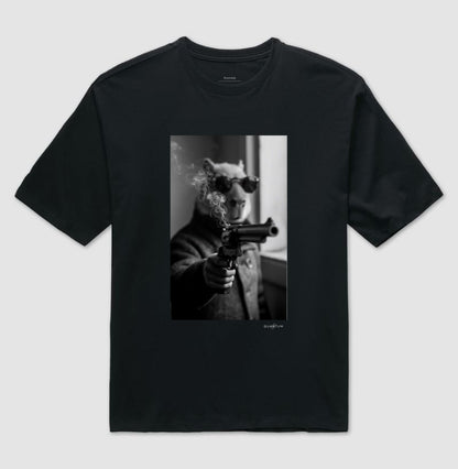 Camiseta Oversized Capivara Noir